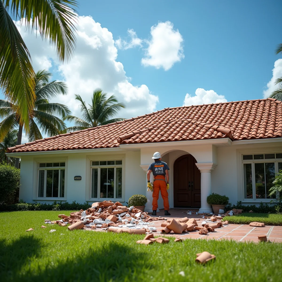 Storm Damage Roof Repair in Boca Raton, Florida